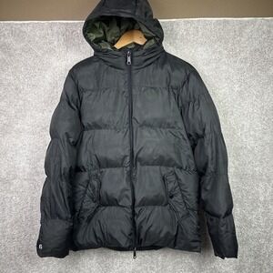Bonobos Fielder Men's Black Puffer‎ Jacket with Hood Size Small